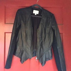 Tailored leather jacket